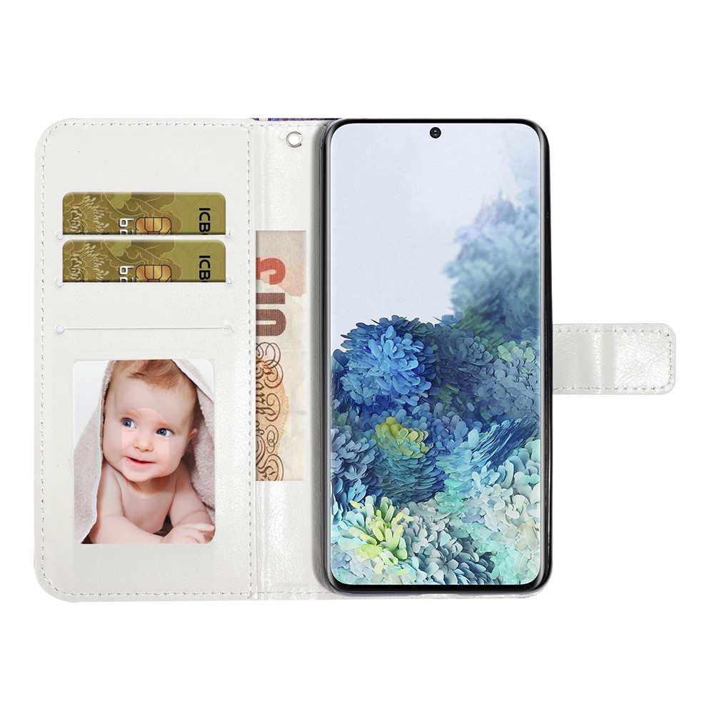 Pattern Printing Light Spot Decor Leather Case Stand Wallet Phone Cover for Samsung Galaxy A51 SM-A515 - Beauty-7