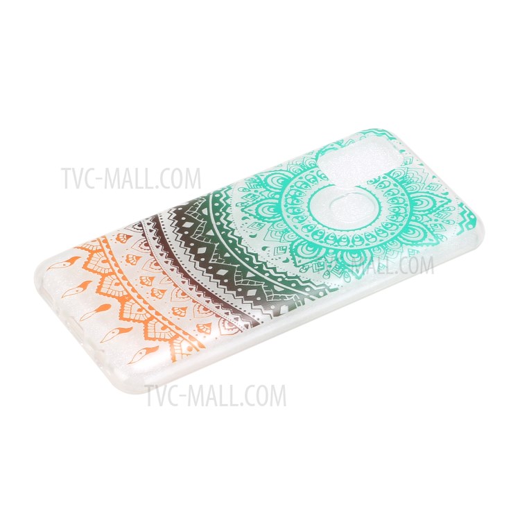 Cute Pattern Printing Soft TPU Protective Case for Samsung Galaxy M31 - Green Malanda Flower-2