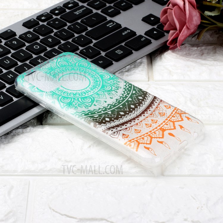 Cute Pattern Printing Soft TPU Protective Case for Samsung Galaxy M31 - Green Malanda Flower-4