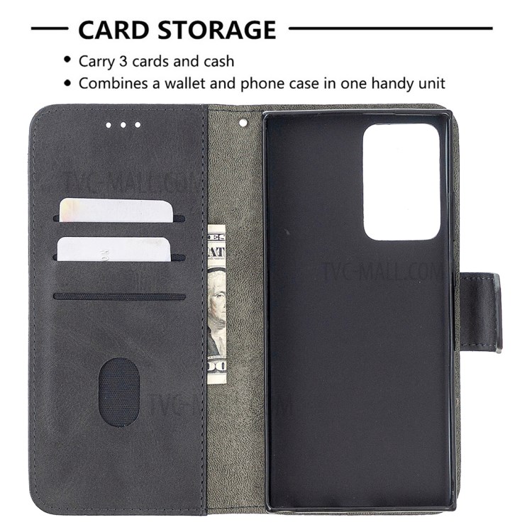 Assorted Color Crocodile Skin Leather Wallet Case for Samsung Galaxy Note20 Ultra / Note20 Ultra 5G - Black-3