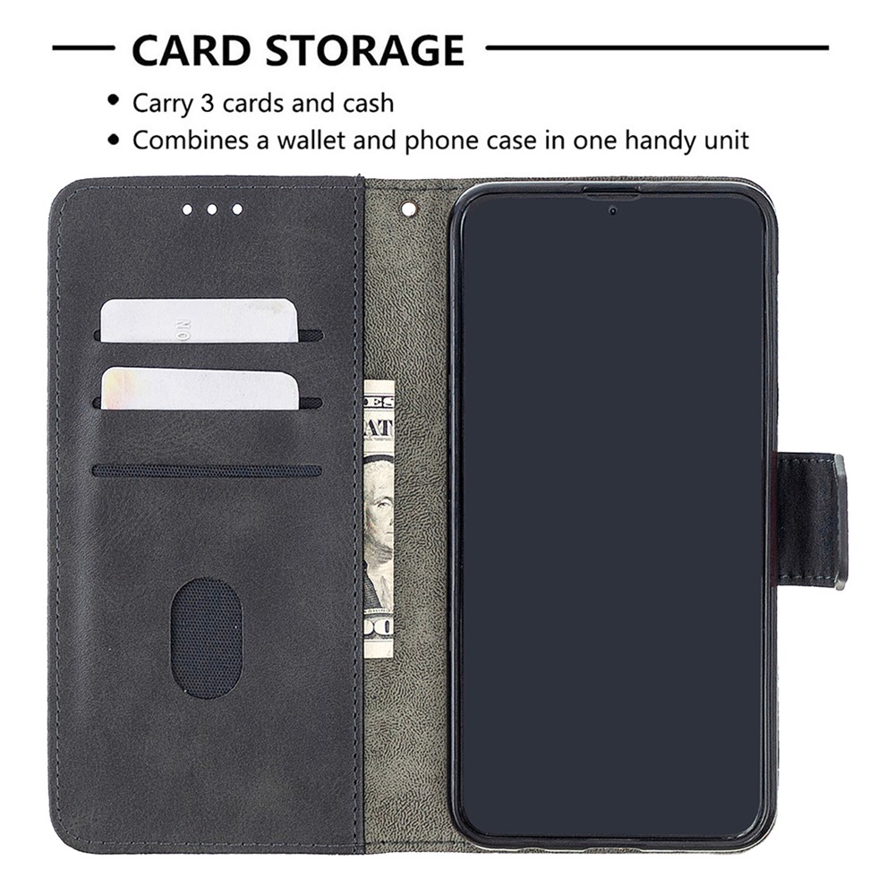 Assorted Color Crocodile Skin Leather Wallet Case for Samsung Galaxy A10 / M10 - Black-3