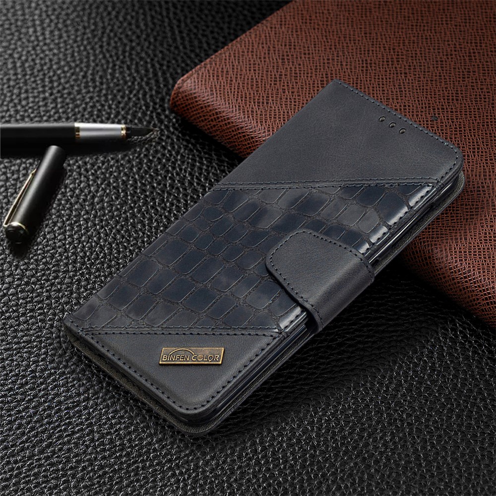 Assorted Color Crocodile Skin Leather Wallet Case for Samsung Galaxy A10 / M10 - Black-7