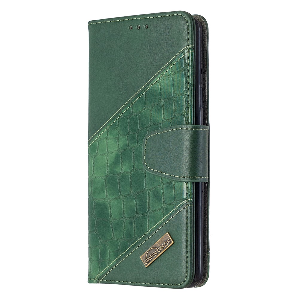 Crocodile Skin Assorted Color Style Leather Wallet Case for Samsung Galaxy S9+/S9 Plus - Green-4