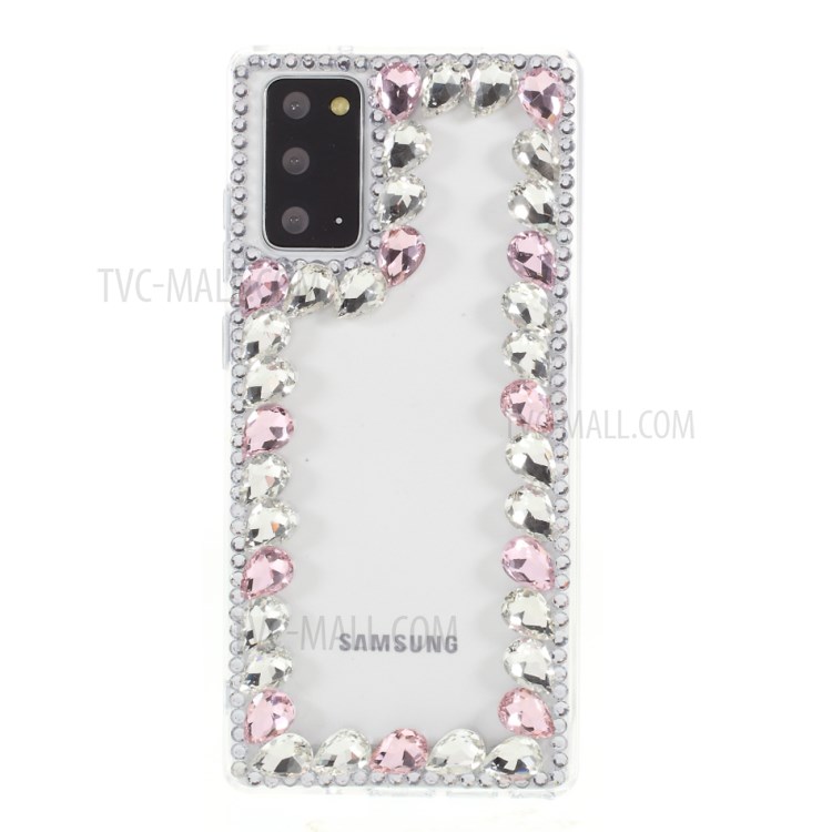 Crystal Rhinestone Decoration TPU Cover for Samsung Galaxy Note 20/Note 20 5G - Pink-1