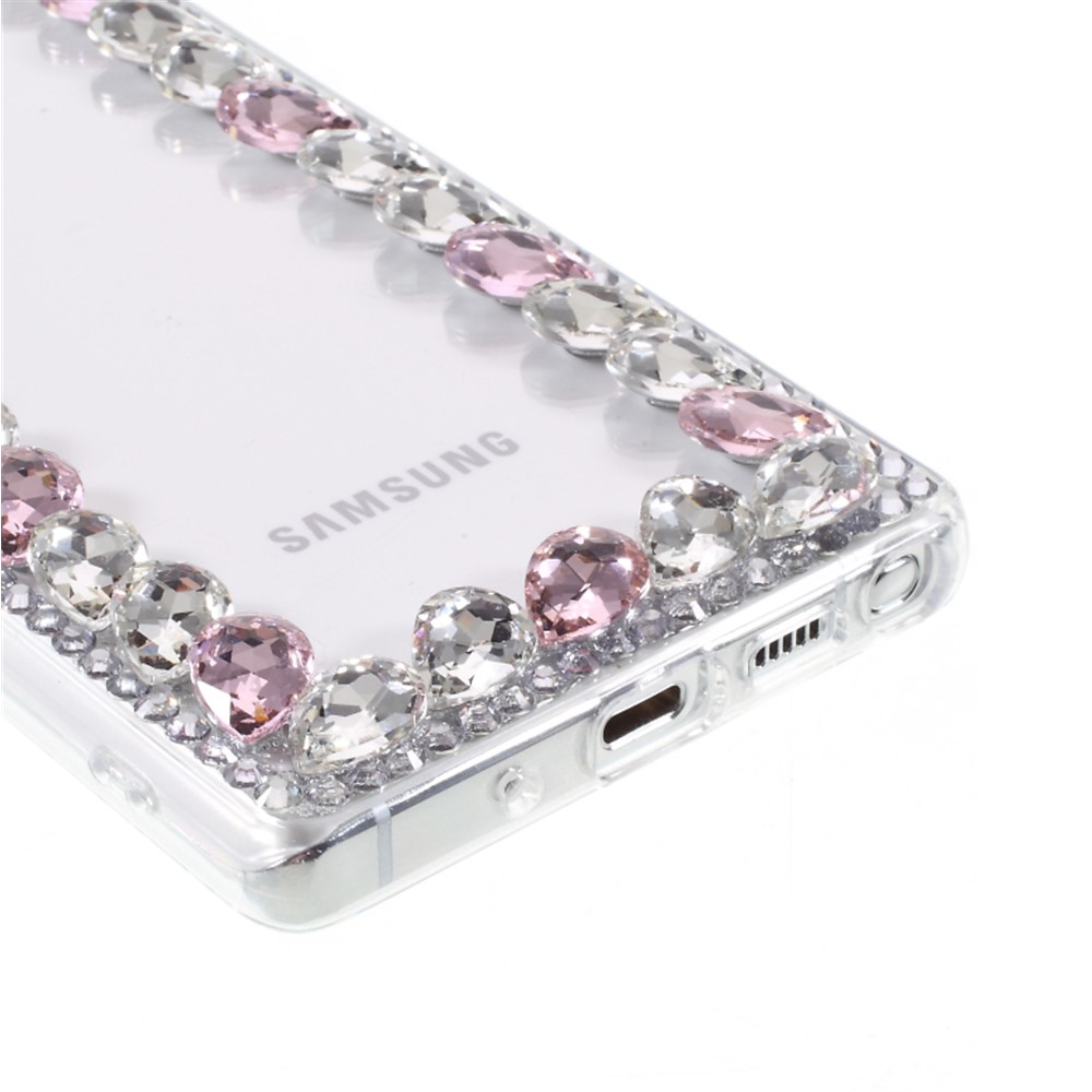 Crystal Rhinestone Decoration TPU Case for Samsung Galaxy Note20 Ultra/Note20 Ultra 5G - Pink-6