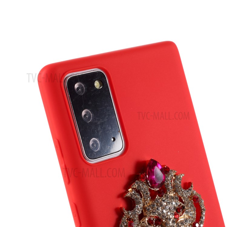 Rhinestone Decoration TPU Case for Samsung Galaxy Note20/Note20 5G - Red-6