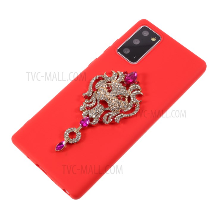 Rhinestone Decoration TPU Case for Samsung Galaxy Note20/Note20 5G - Red-7