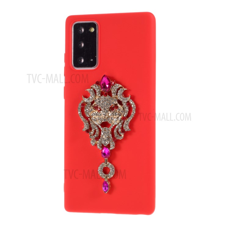 Rhinestone Decoration TPU Phone Case for Samsung Galaxy Note20 Ultra/Note20 Ultra 5G - Red-2