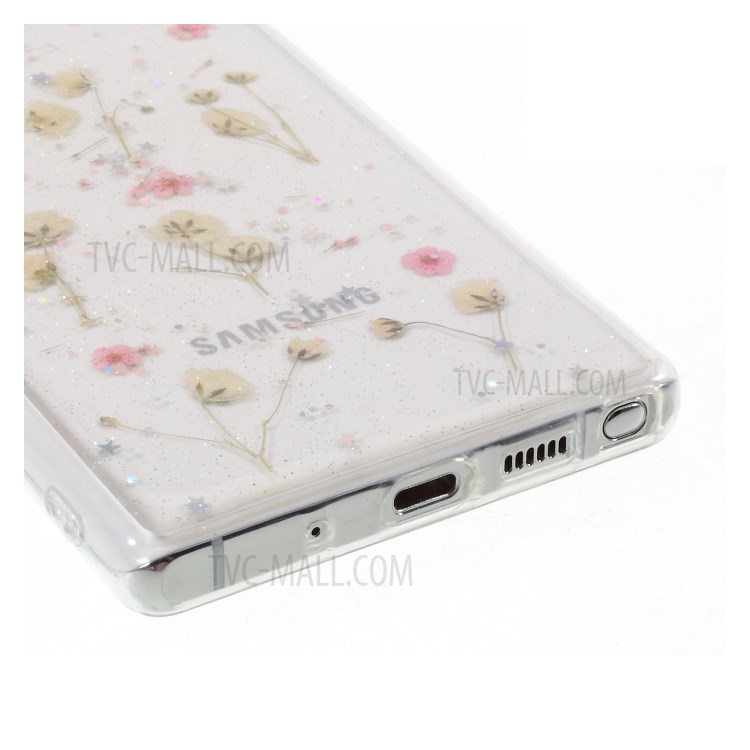 Flower Pattern Epoxy TPU Case for Samsung Galaxy Note20/Note20 5G - Pink-6