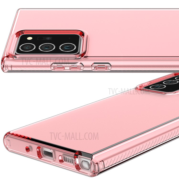 Transparent Solid Color Soft TPU Case for Samsung Galaxy Note20 Ultra/Note20 Ultra 5G - Pink-2