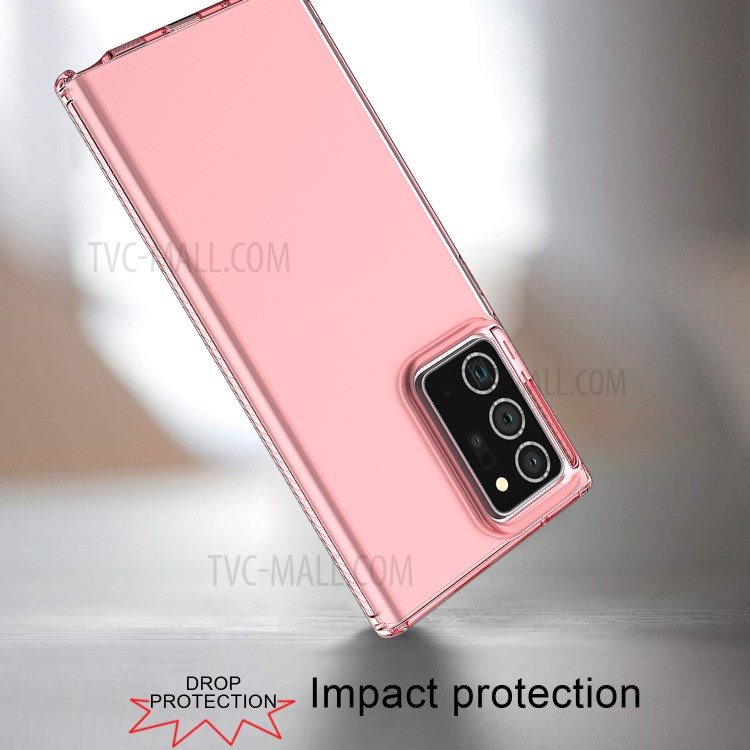 Transparent Solid Color Soft TPU Case for Samsung Galaxy Note20 Ultra/Note20 Ultra 5G - Pink-3