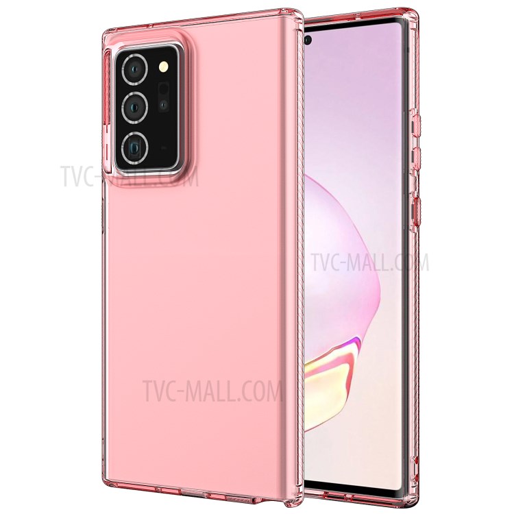 Transparent Solid Color Soft TPU Case for Samsung Galaxy Note20 Ultra/Note20 Ultra 5G - Pink-6