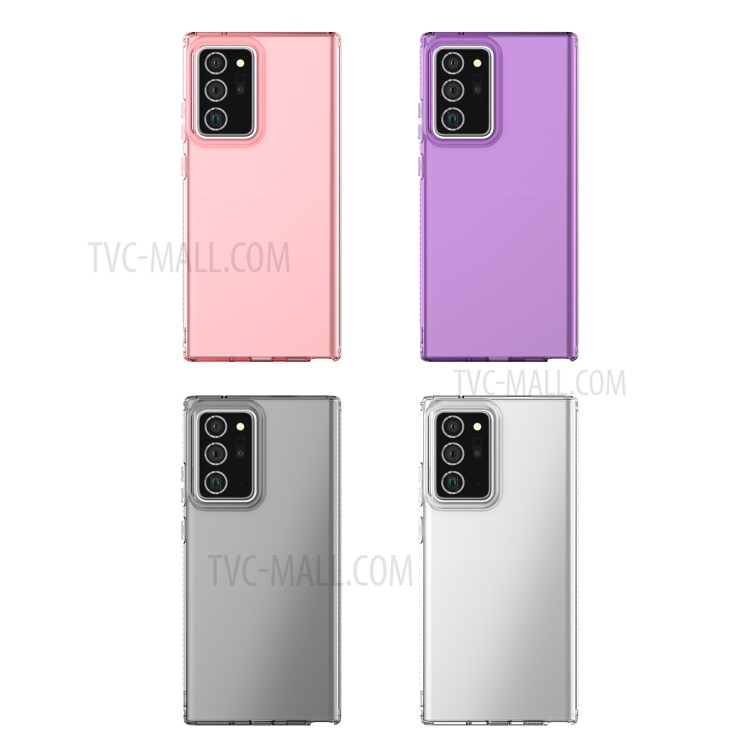 Transparent Solid Color Soft TPU Case for Samsung Galaxy Note20 Ultra/Note20 Ultra 5G - Pink-7