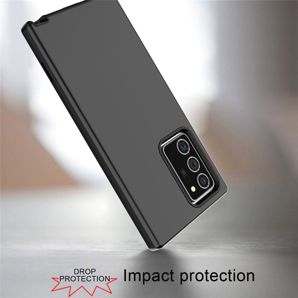 Rubberized Thicken TPU + PC Hybrid Case for Samsung Galaxy Note20 Ultra/Note20 Ultra 5G - All Black-5
