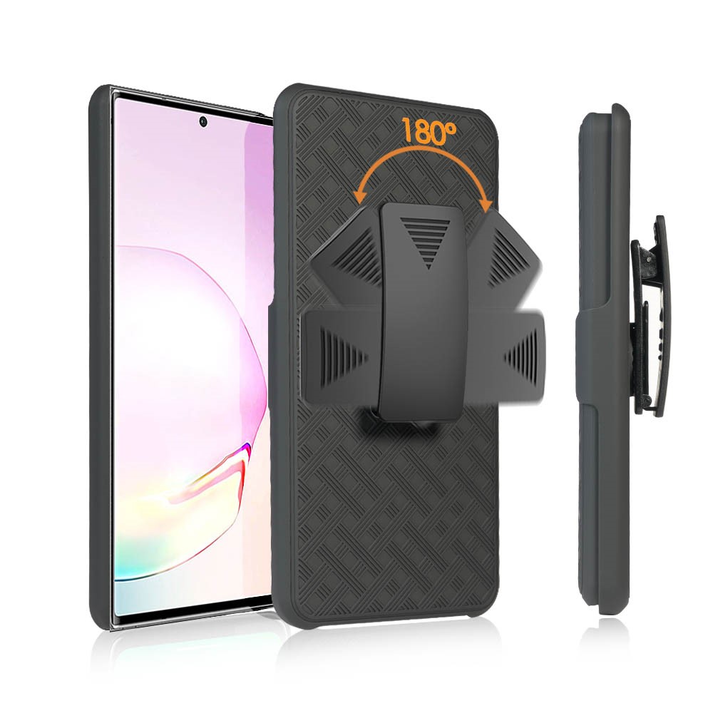 Gewebte Hautschwenkriemenclip -holster -pc + TPU -abdeckung Für Samsung Galaxy Note20 Ultra/Note20 Ultra 5g