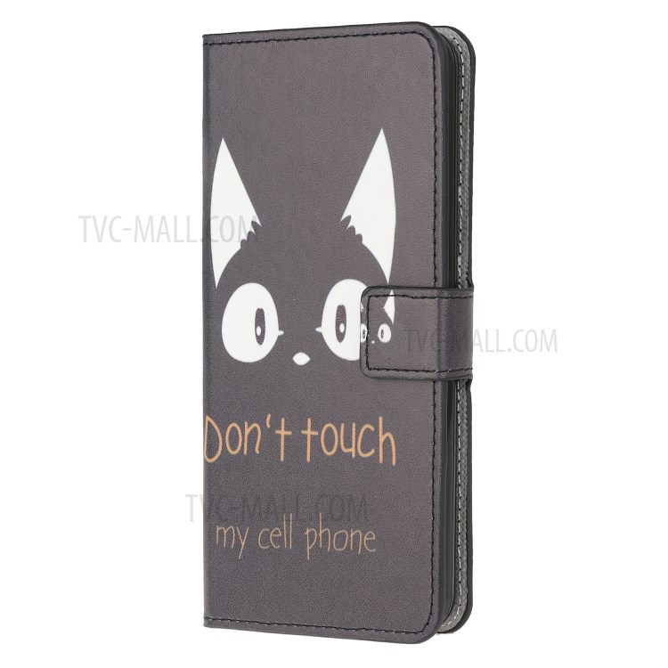 Pattern Printing Wallet Leather Phone Cover Case forSamsung Galaxy M31s - Don't Touch My Phone-6