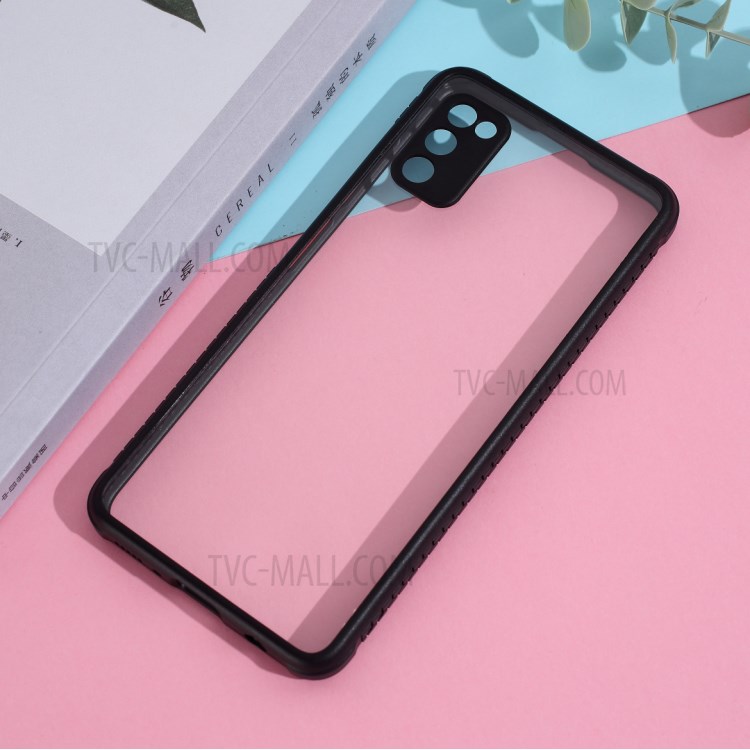 Clear PC + TPU Phone Case Cover for Samsung Galaxy A41 (Global Version) - Black-4