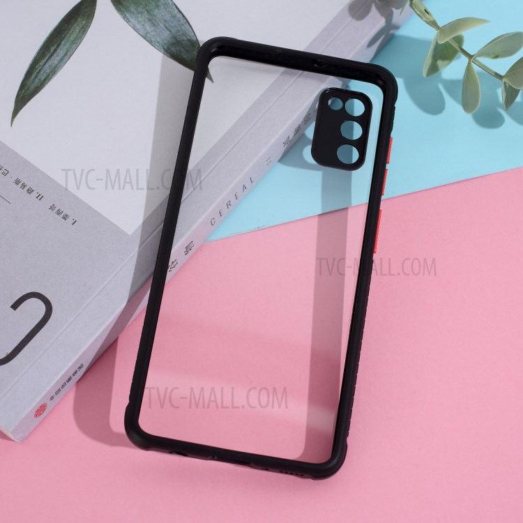 Clear PC + TPU Phone Case Cover for Samsung Galaxy A41 (Global Version) - Black-5