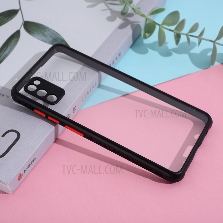 Clear PC + TPU Phone Case Cover for Samsung Galaxy A41 (Global Version) - Black-6