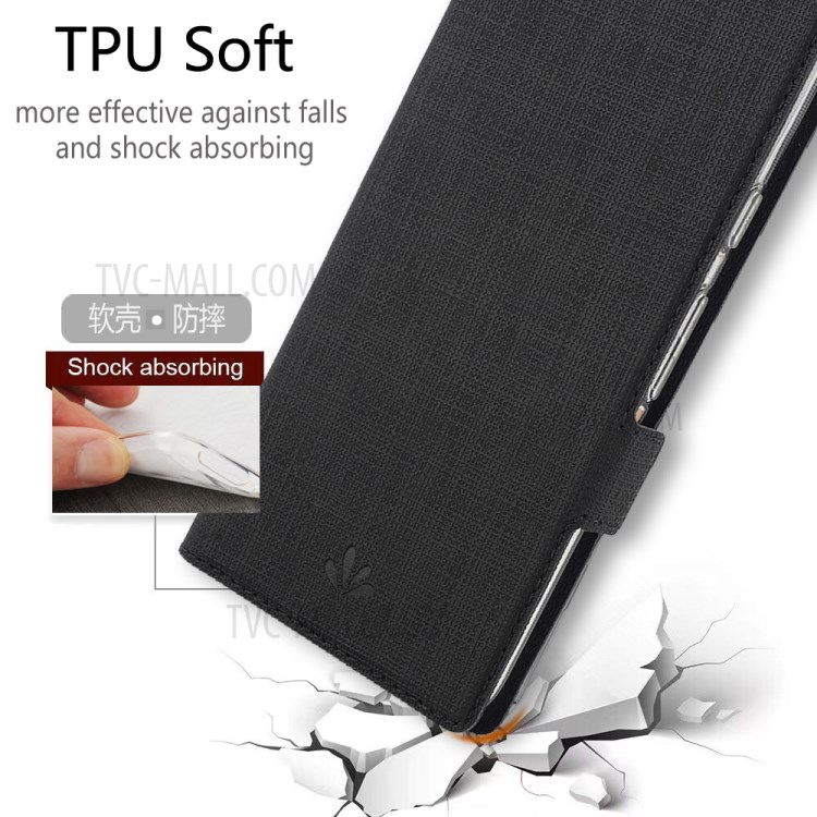 VILI DMK Cross Texture Double Magnetic Clasp Leather Wallet Covering Case for Samsung Galaxy Note 20/Note 20 5G - Black-10