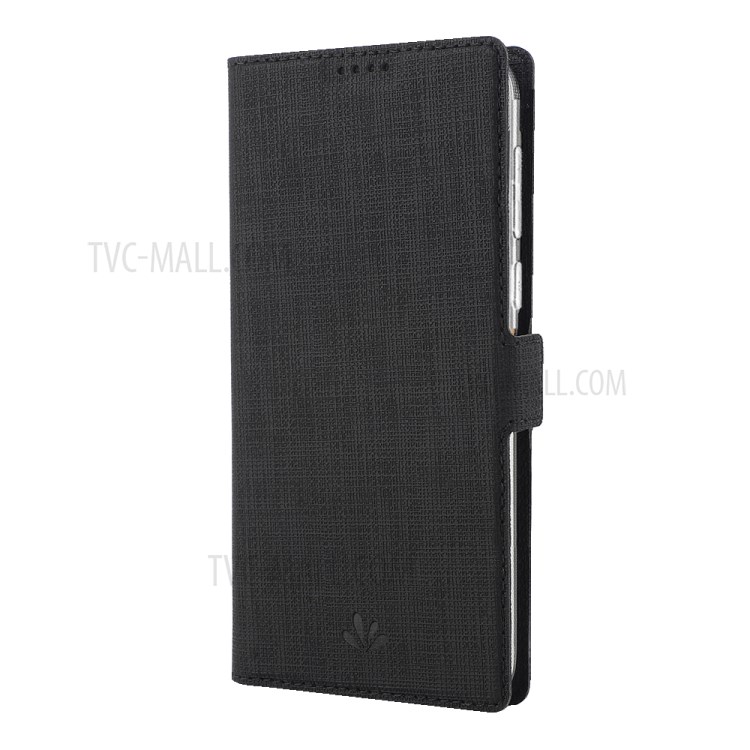 VILI DMK Cross Texture Double Magnetic Clasp Leather Wallet Covering Case for Samsung Galaxy Note 20/Note 20 5G - Black-4