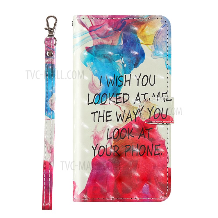 Light Spot Decor Pattern Printing Wallet Stand Leather Casing with Strap for Samsung Galaxy Note 20/Note 20 5G - English Letters-4