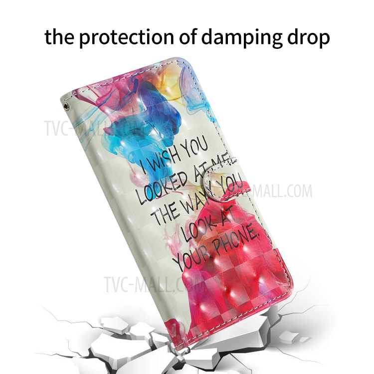 Light Spot Decor Pattern Printing Wallet Stand Leather Casing with Strap for Samsung Galaxy Note 20/Note 20 5G - English Letters-6