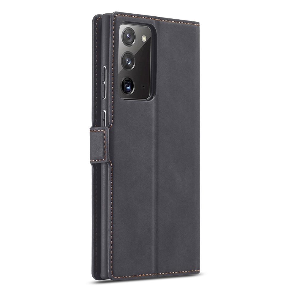 FORWENW Fantasy Series Silky Touch Leather Mobile Phone Shell for Samsung Galaxy Note 20/Note 20 5G - Black-3