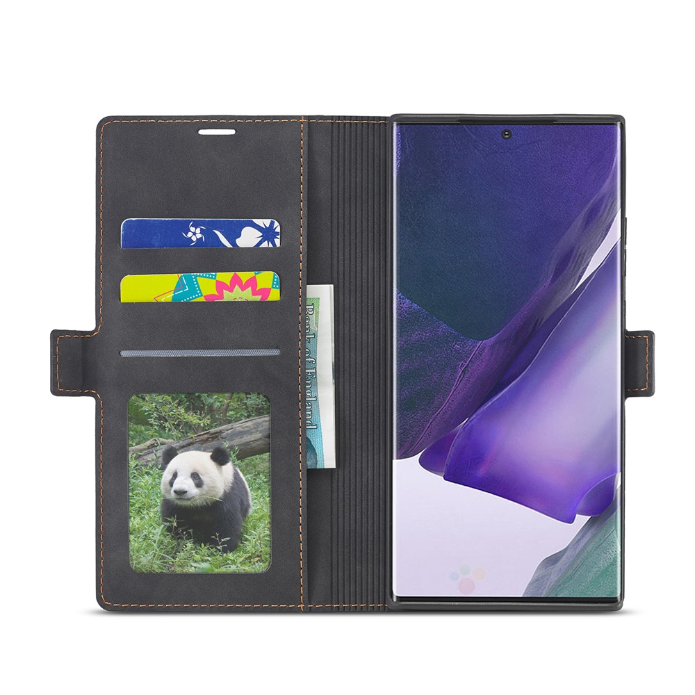 FORWENW Fantasy Series Silky Touch Leather Mobile Phone Shell for Samsung Galaxy Note 20/Note 20 5G - Black-4