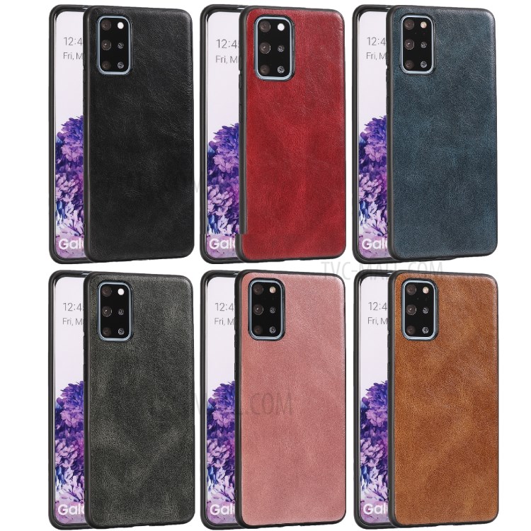 Crazy Horse Texture PU Leather Coated TPU Case for Samsung Galaxy S20 Plus - Black-11