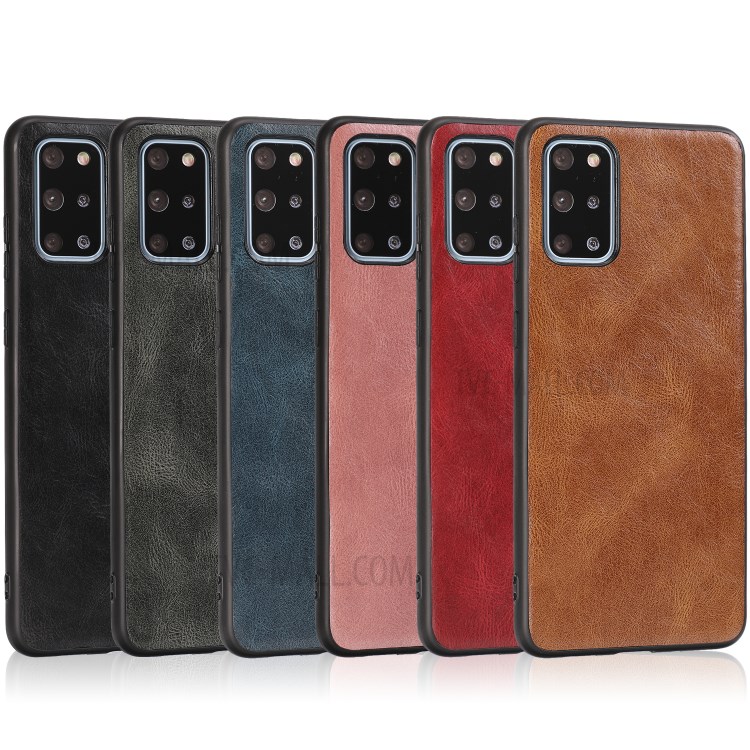 Crazy Horse Texture PU Leather Coated TPU Case for Samsung Galaxy S20 Plus - Black-12