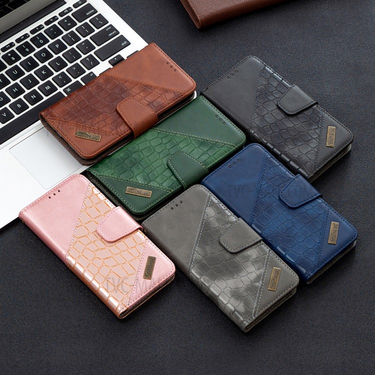 Crocodile Skin Assorted Color Leather Wallet Phone Cover for Samsung Galaxy A01 (European Version) - Black-10