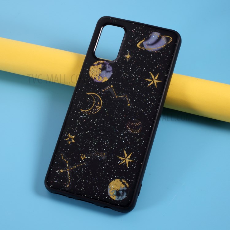 Star Planet Sticker Epoxy TPU Phone Cover Case for Samsung Galaxy A41 (Global Version)-2