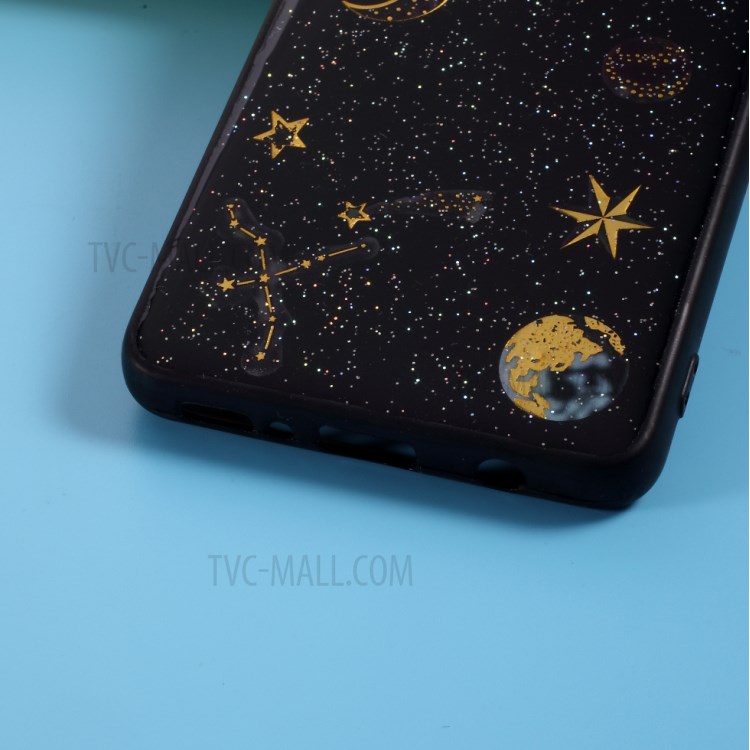 Star Planet Sticker Epoxy TPU Phone Cover Case for Samsung Galaxy A41 (Global Version)-4