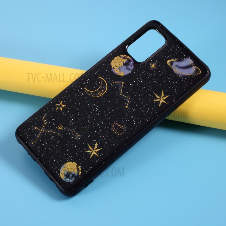 Star Planet Sticker Epoxy TPU Phone Cover Case for Samsung Galaxy A41 (Global Version)-5