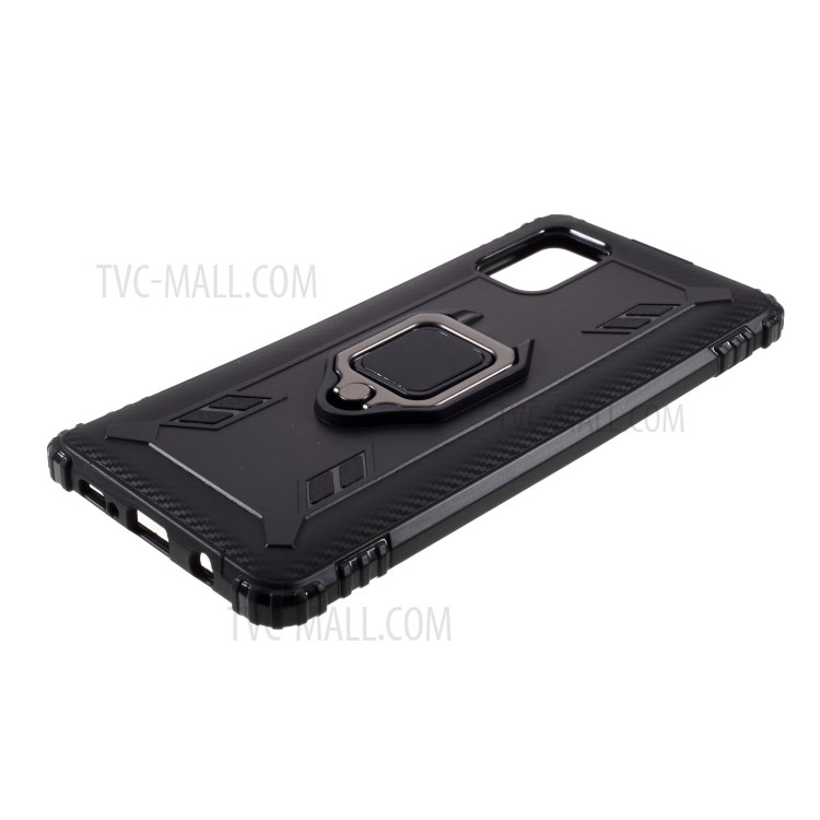 Finger Ring Kickstand TPU Phone Case for Samsung Galaxy A71 5G SM-A716 - Black-5