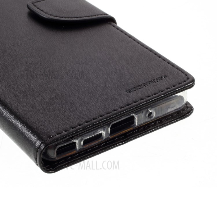 MERCURY GOOSPERY Bravo Diary Leather Phone Cover for Samsung Galaxy Note 20/Note 20 5G - Black-6