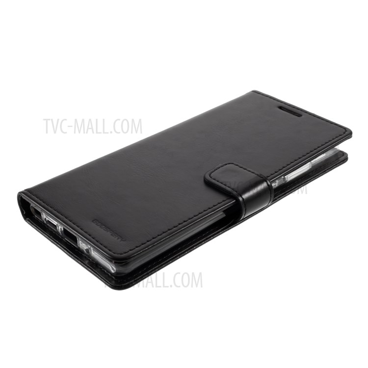 MERCURY GOOSPERY Blue Moon Magnetic Flap Leather Case for Samsung Galaxy Note 20/Note 20 5G - Black-5