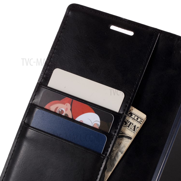 MERCURY GOOSPERY Blue Moon Magnetic Flap Leather Case for Samsung Galaxy Note 20/Note 20 5G - Black-9