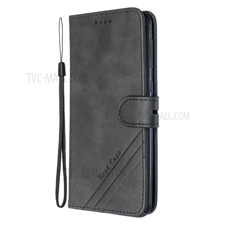 Leather with Wallet Unique Shell for Samsung Galaxy A21s - Black-3