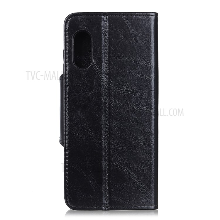 Wallet Stand PU Leather Flip Cover for Samsung Galaxy A01 Core - Black-3