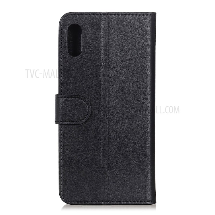 Litchi Grain Wallet Stand Leather Protection Case for Samsung Galaxy A01 Core - Black-3