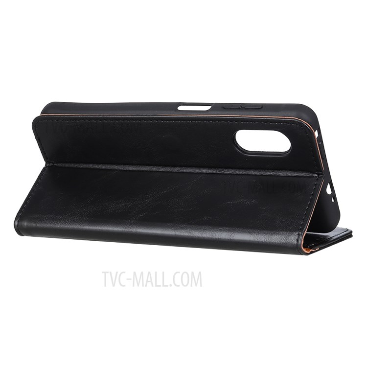 Wallet Leather Stand Case for Samsung Galaxy A01 Core - Black-4