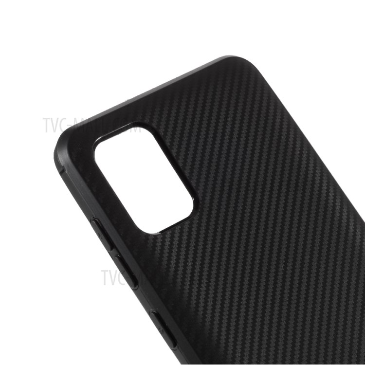 Carbon Fiber Texture TPU Shell for Samsung Galaxy A31 - Black-4