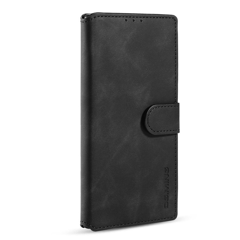 DG.MING Retro Leather Wallet Stand Cover for Samsung Galaxy Note20 Ultra/Note20 Ultra 5G - Black-2