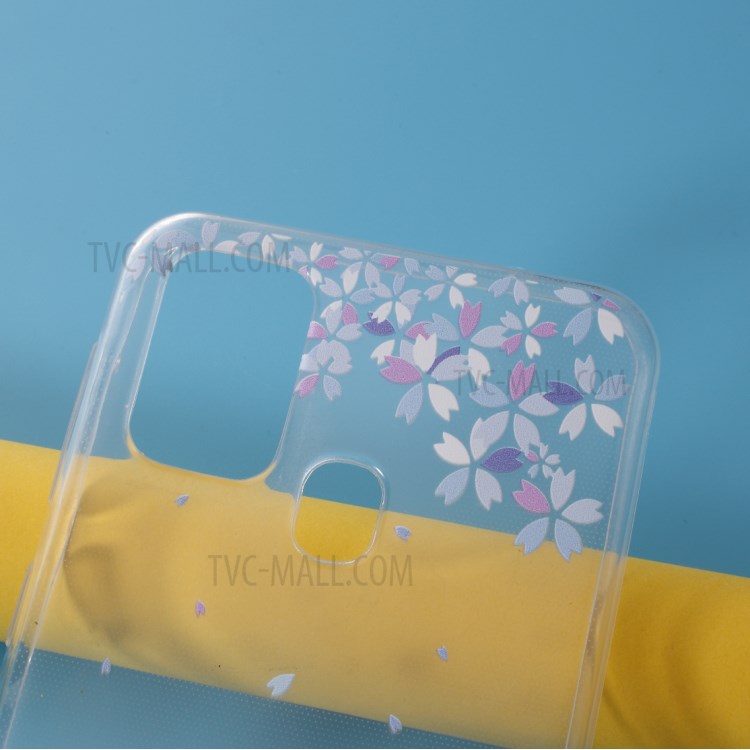 Pattern Printing Style Clear TPU Phone Shell for Samsung Galaxy M31 - Flower and Butterflies-3