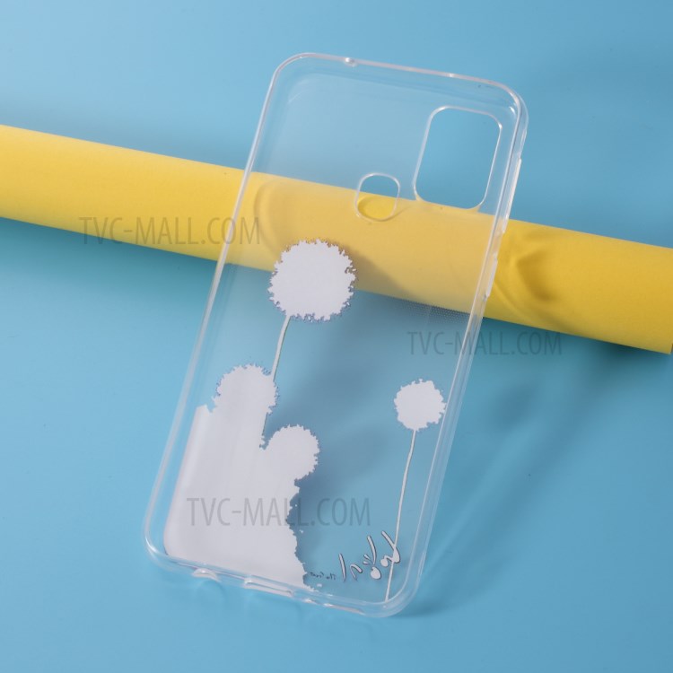 Pattern Printing Style Clear TPU Phone Shell for Samsung Galaxy M31 - Dandelion-5