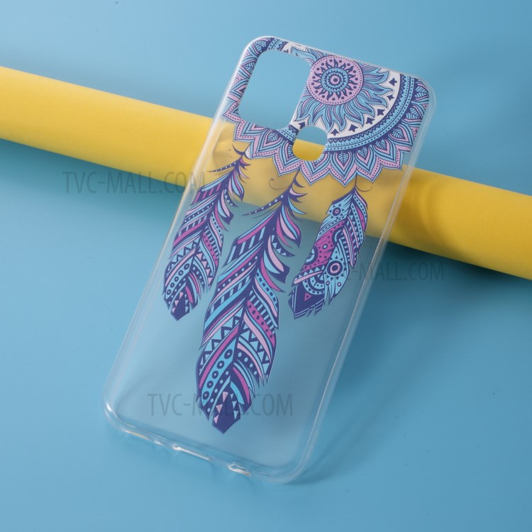 Pattern Printing Style Clear TPU Phone Shell for Samsung Galaxy M31 - Dream Catcher-2