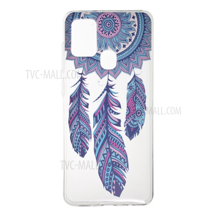 Pattern Printing Style Clear TPU Phone Shell Cover for Samsung Galaxy A21s - Dream Catcher-1