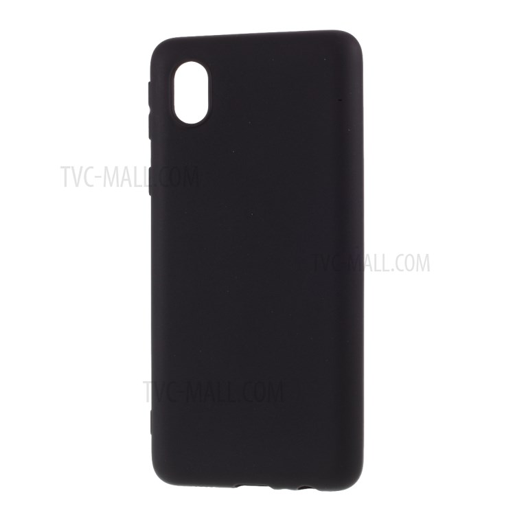 Matte TPU Back Case for Samsung Galaxy A01 Core - Black-2